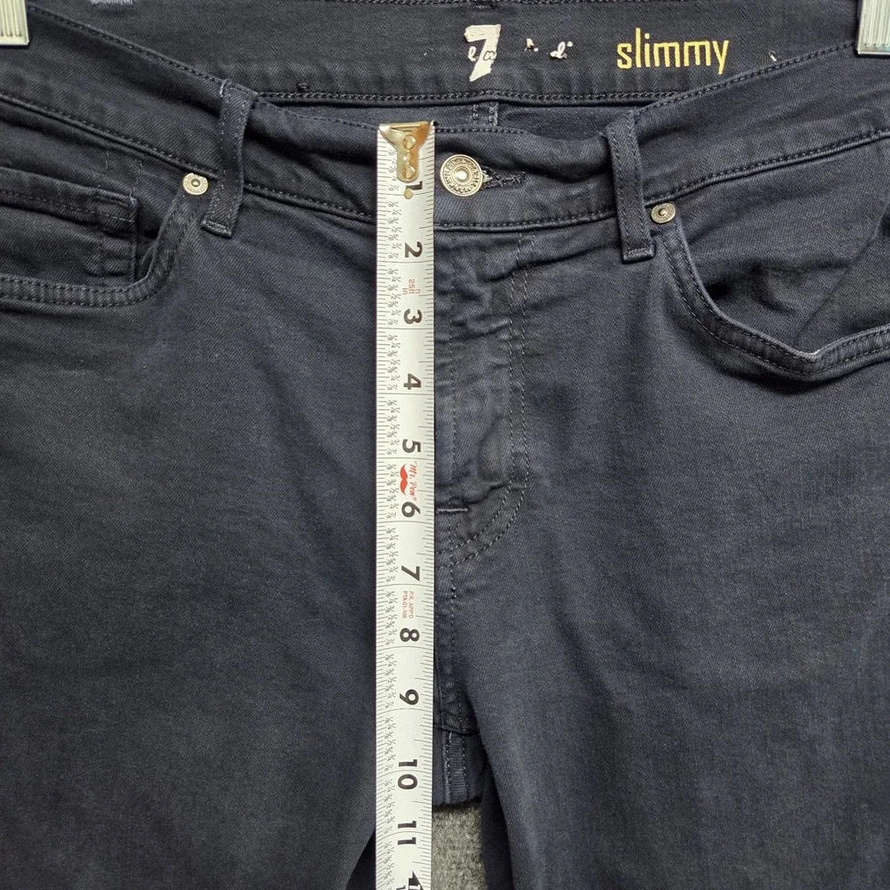 7 For All Mankind Slimmy Jeans Men 32x29 Navy Blue Luxe Performance Denim Casual